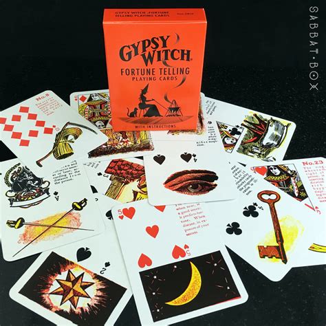 Witch fortune telling cards